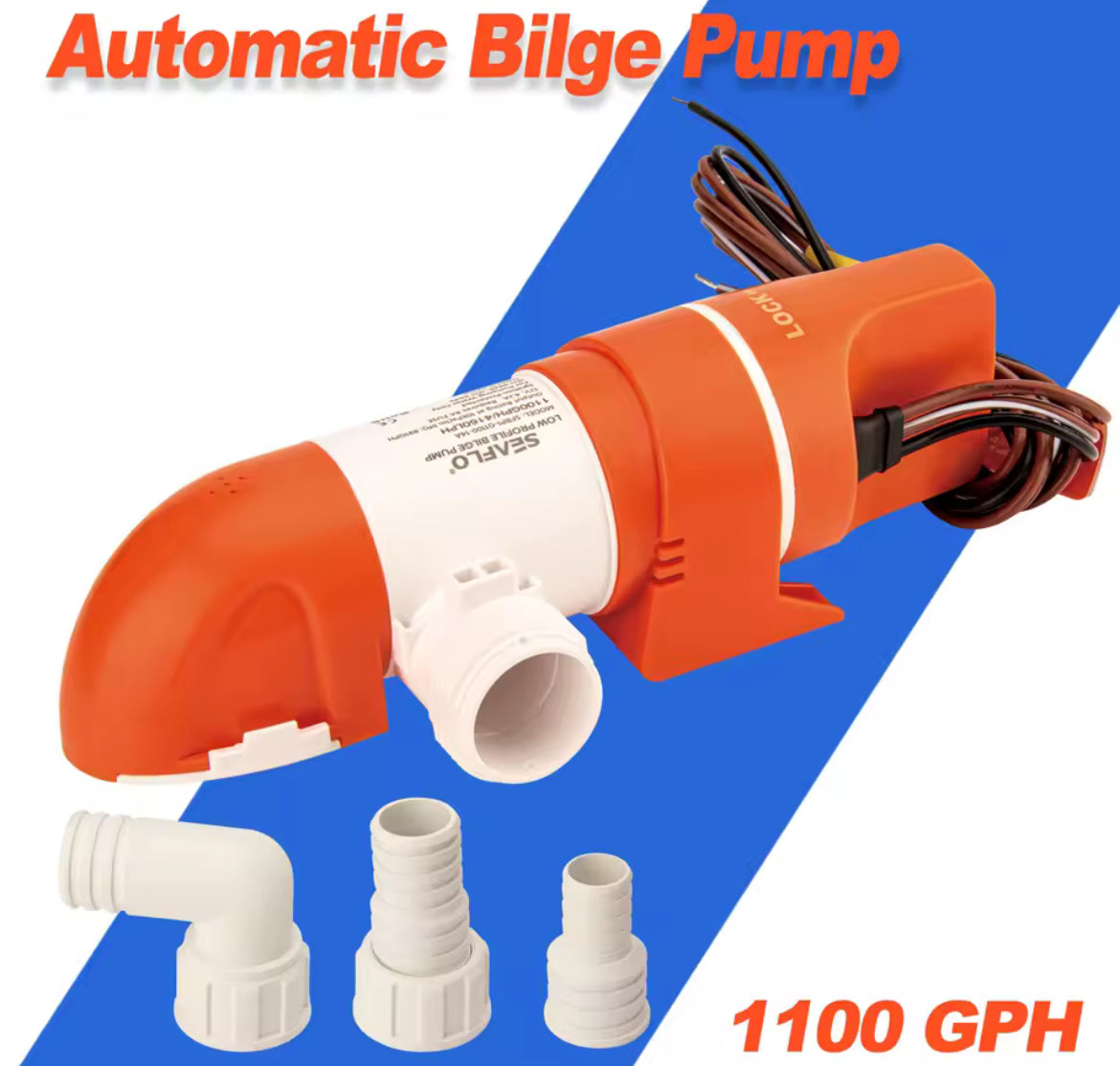 SeaFlo Bilgepomp Low Profile 12 Volt