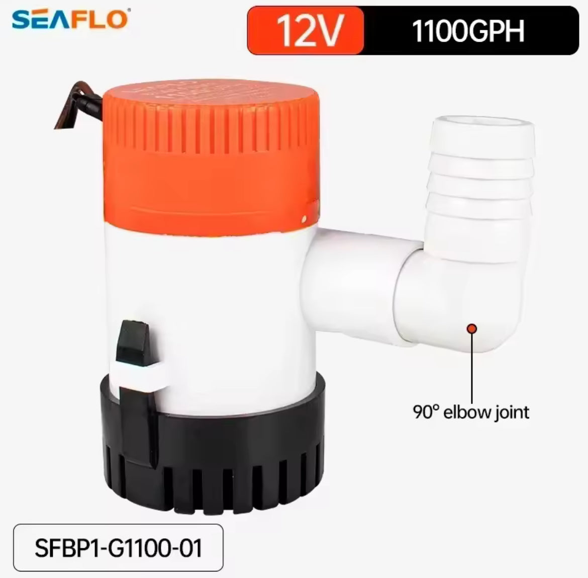 SeaFlo Niet-automatische Bilgepomp 12 Volt